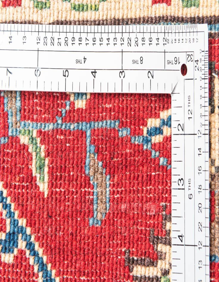 Detail image of  2' 9 x 10'  Hand Knotted Kazak Runner Rug