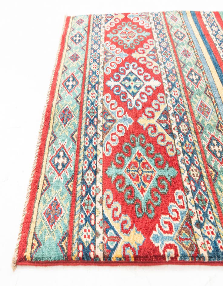 Detail image of  2' 10 x 9' 8  Hand Knotted Kazak Runner Rug