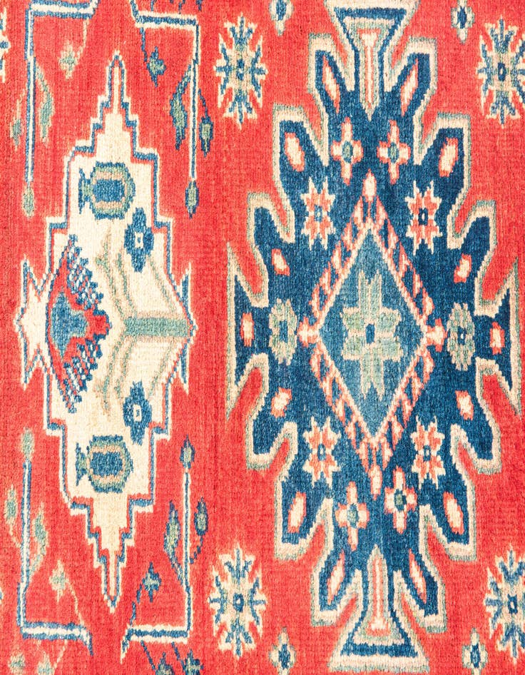 Detail image of  2' 9 x 9' 9  Hand Knotted Kazak Runner Rug