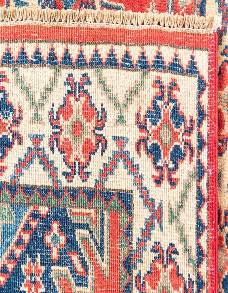 Detail image of  2' 9 x 9' 9  Hand Knotted Kazak Runner Rug