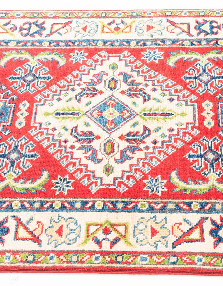Detail image of  2' 8 x 9' 7  Hand Knotted Kazak Runner Rug
