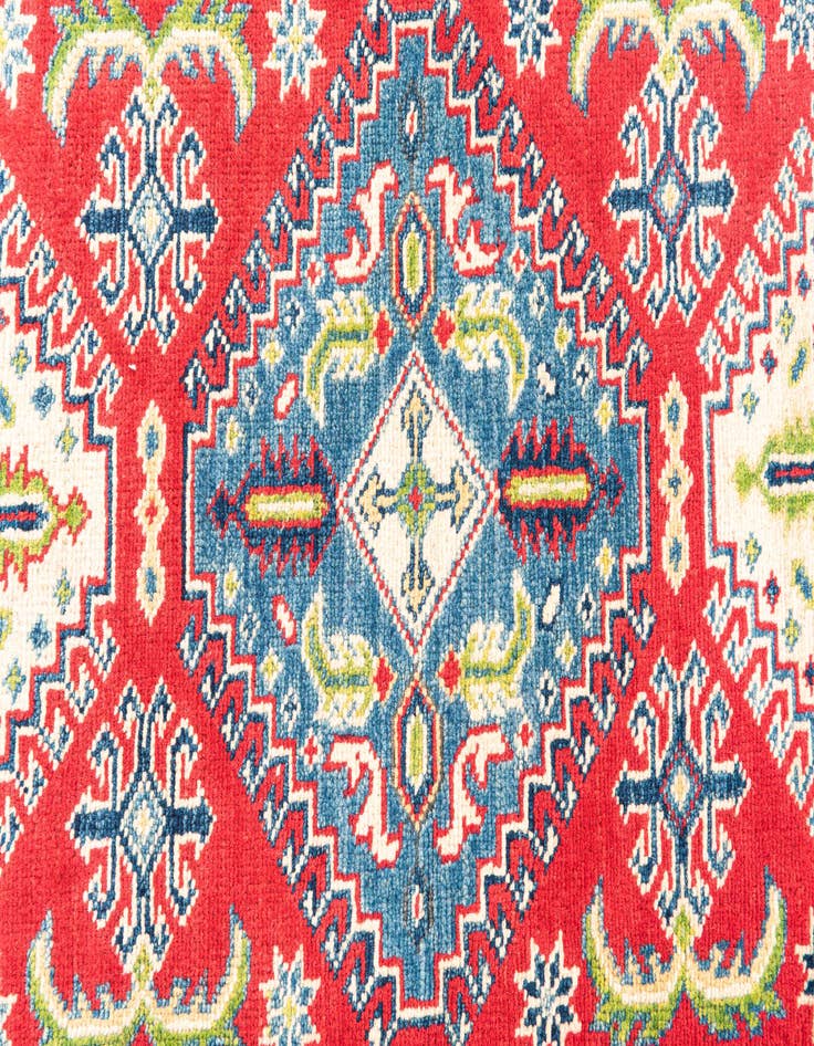 Detail image of  2' 8 x 9' 7  Hand Knotted Kazak Runner Rug