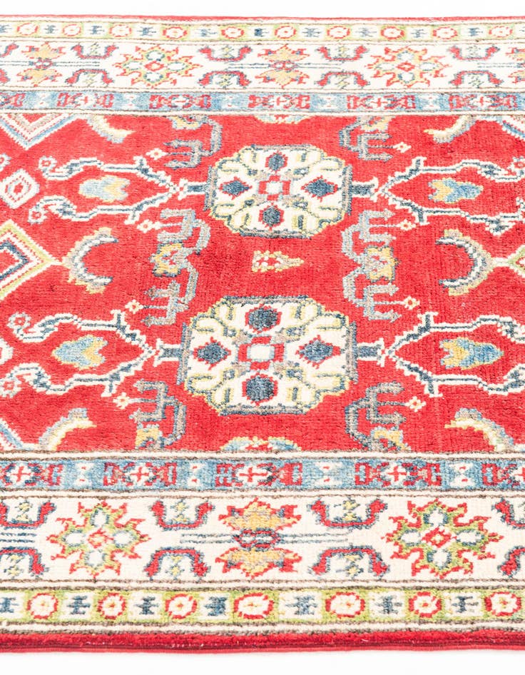 Detail image of  2' 8 x 9' 6  Hand Knotted Kazak Runner Rug