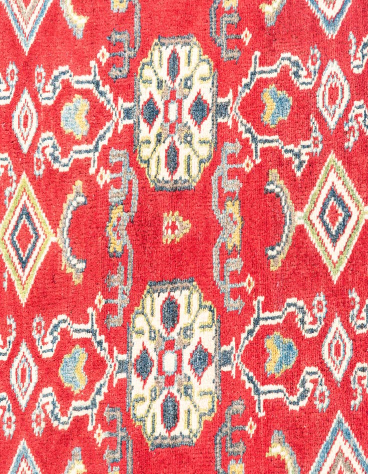 Detail image of  2' 8 x 9' 6  Hand Knotted Kazak Runner Rug