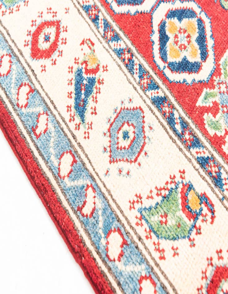 Detail image of  2' 10 x 10' 3  Hand Knotted Kazak Runner Rug