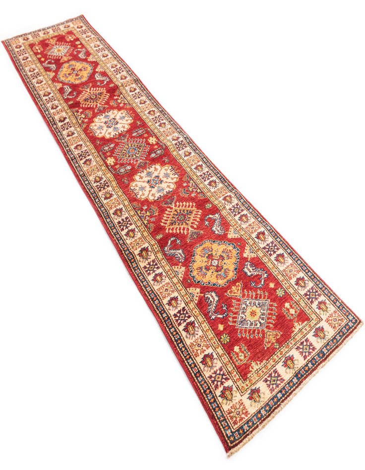 Detail image of  2' 8 x 10'  Hand Knotted Kazak Runner Rug