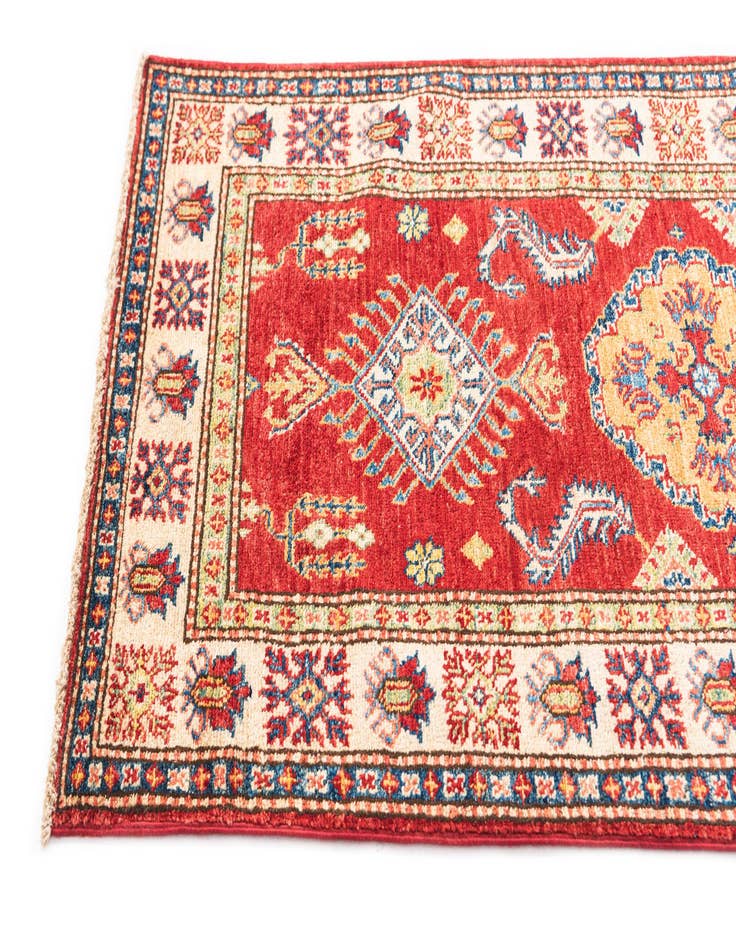 Detail image of  2' 8 x 10'  Hand Knotted Kazak Runner Rug