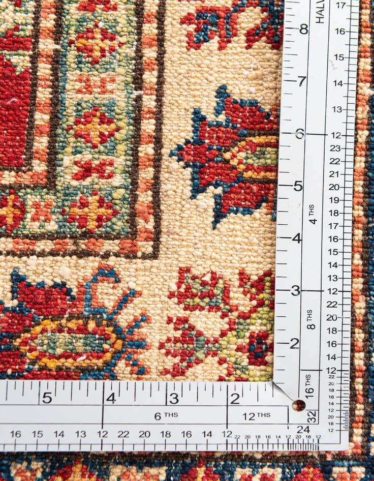 Detail image of  2' 8 x 10'  Hand Knotted Kazak Runner Rug