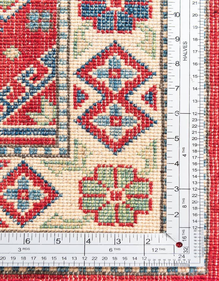 Detail image of  1' 10 x 6'  Hand Knotted Kazak Runner Rug
