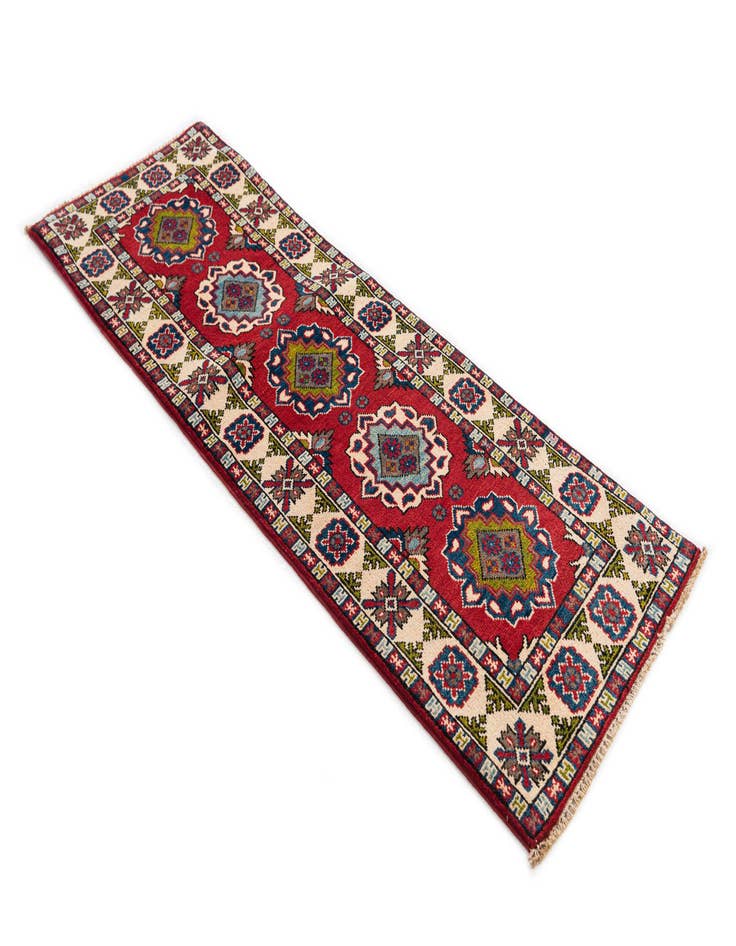Detail image of  2' x 5' 10  Hand Knotted Kazak Runner Rug