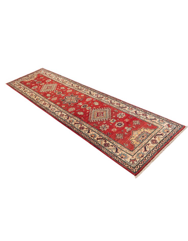 Detail image of  2' 7 x 9' 6  Hand Knotted Kazak Runner Rug
