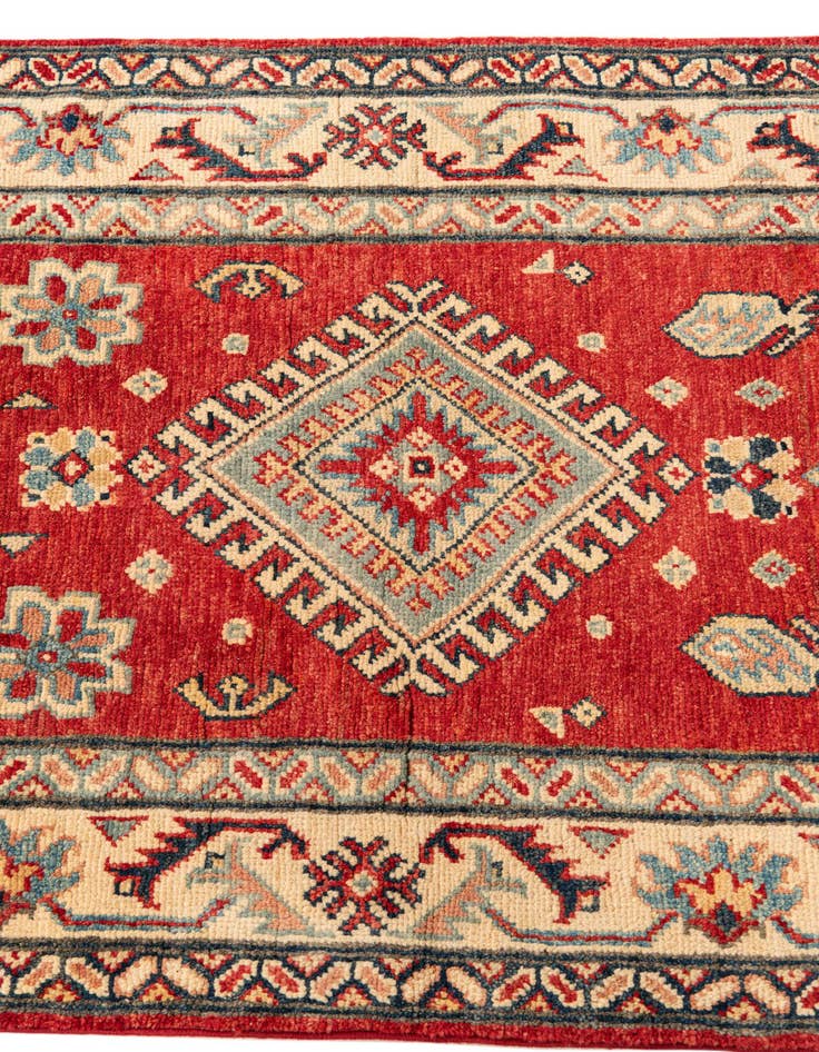 Detail image of  2' 7 x 9' 6  Hand Knotted Kazak Runner Rug