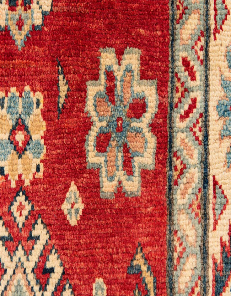 Detail image of  2' 7 x 9' 6  Hand Knotted Kazak Runner Rug