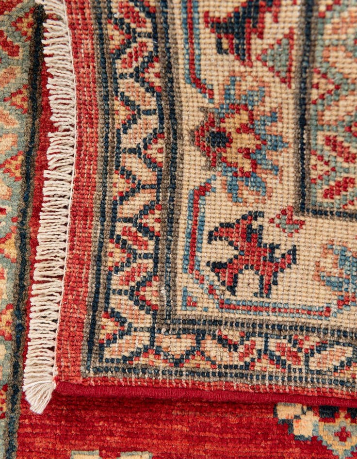 Detail image of  2' 7 x 9' 6  Hand Knotted Kazak Runner Rug
