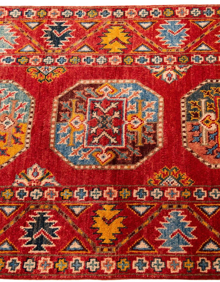 Detail image of  2' 8 x 9' 9  Hand Knotted Kazak Runner Rug