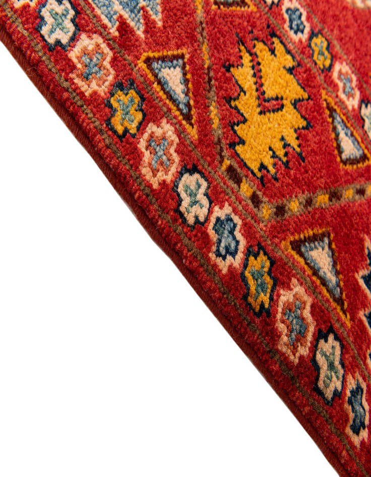 Detail image of  2' 8 x 9' 9  Hand Knotted Kazak Runner Rug
