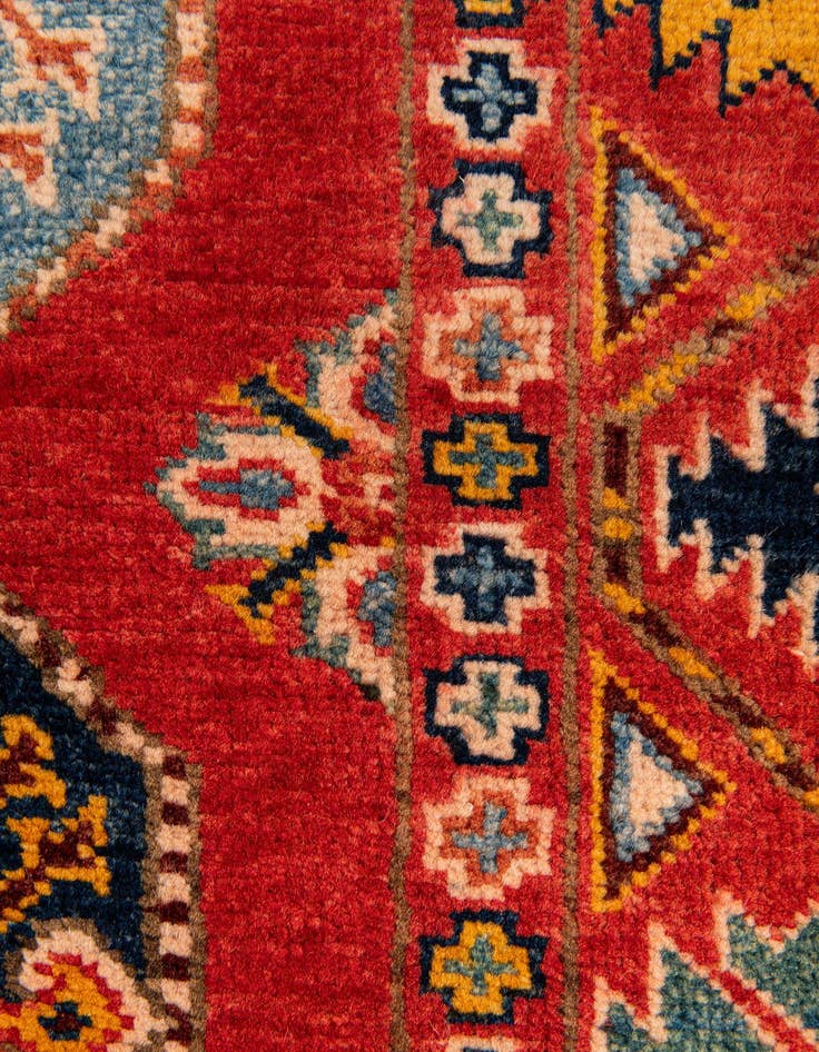 Detail image of  2' 8 x 9' 9  Hand Knotted Kazak Runner Rug