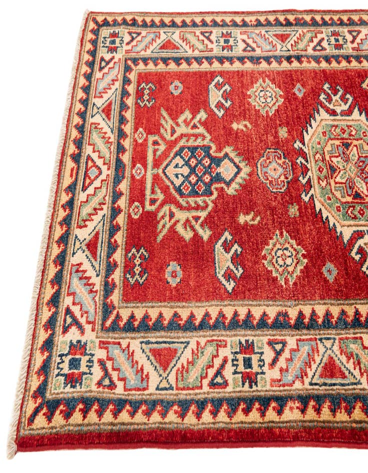 Detail image of  2' 8 x 9' 8  Hand Knotted Kazak Runner Rug