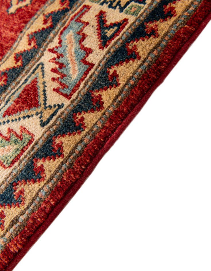 Detail image of  2' 8 x 9' 8  Hand Knotted Kazak Runner Rug