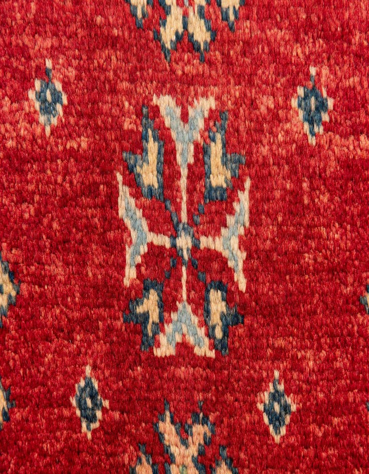 Detail image of  2' 8 x 9' 8  Hand Knotted Kazak Runner Rug