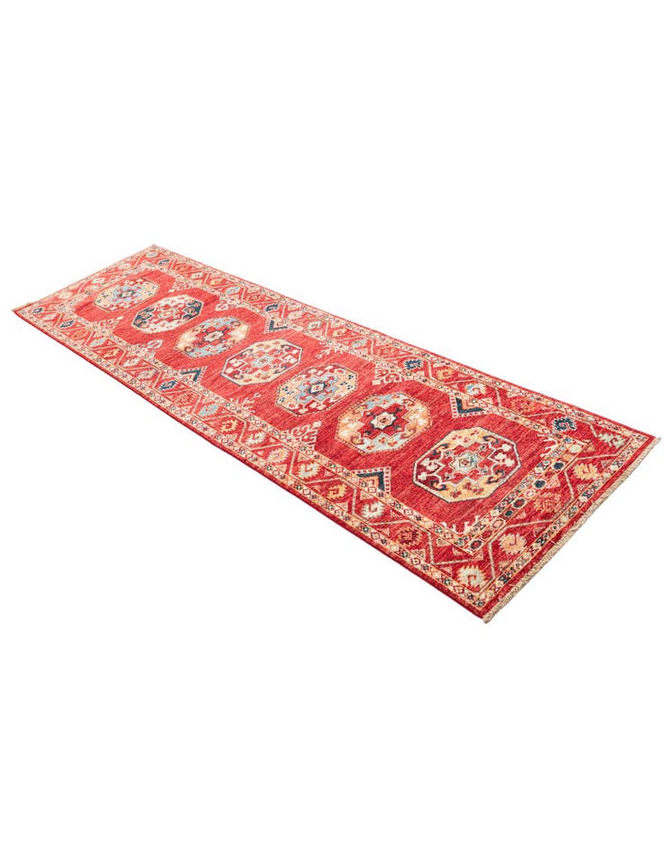 Detail image of  2' 7 x 9'  Hand Knotted Kazak Runner Rug