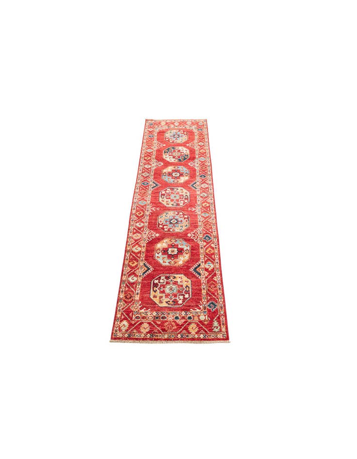 Detail image of  2' 7 x 9'  Hand Knotted Kazak Runner Rug