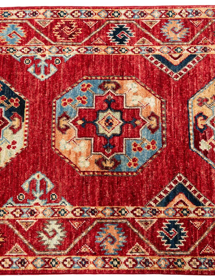 Detail image of  2' 7 x 9'  Hand Knotted Kazak Runner Rug