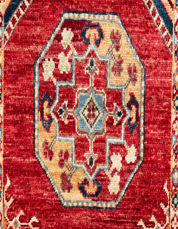Detail image of  2' 7 x 9'  Hand Knotted Kazak Runner Rug