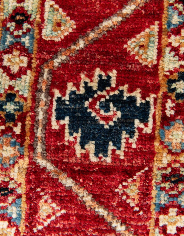 Detail image of  2' 7 x 9'  Hand Knotted Kazak Runner Rug