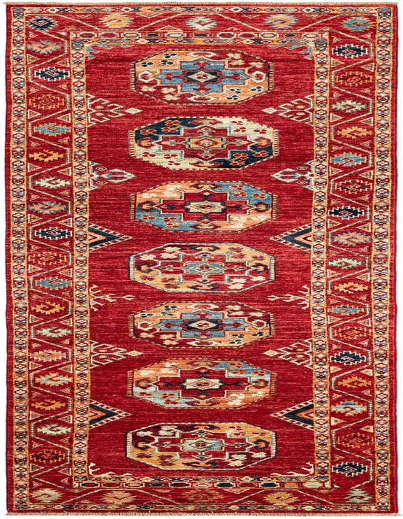 Primary image  2' 7 x 9'  Hand Knotted Kazak Runner Rug