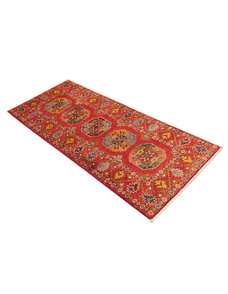 Detail image of  2' 8 x 6' 5  Hand Knotted Kazak Runner Rug