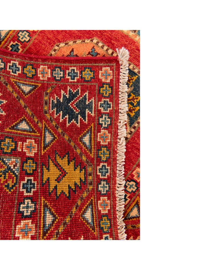 Detail image of  2' 8 x 6' 5  Hand Knotted Kazak Runner Rug