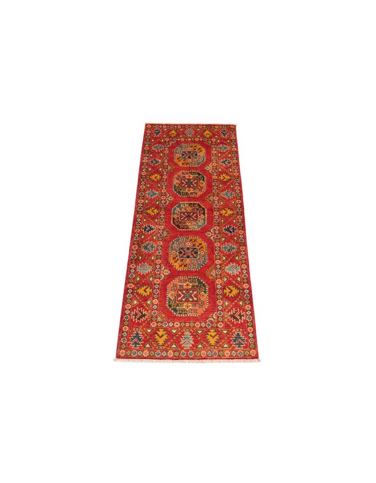 Detail image of  2' 8 x 6' 5  Hand Knotted Kazak Runner Rug