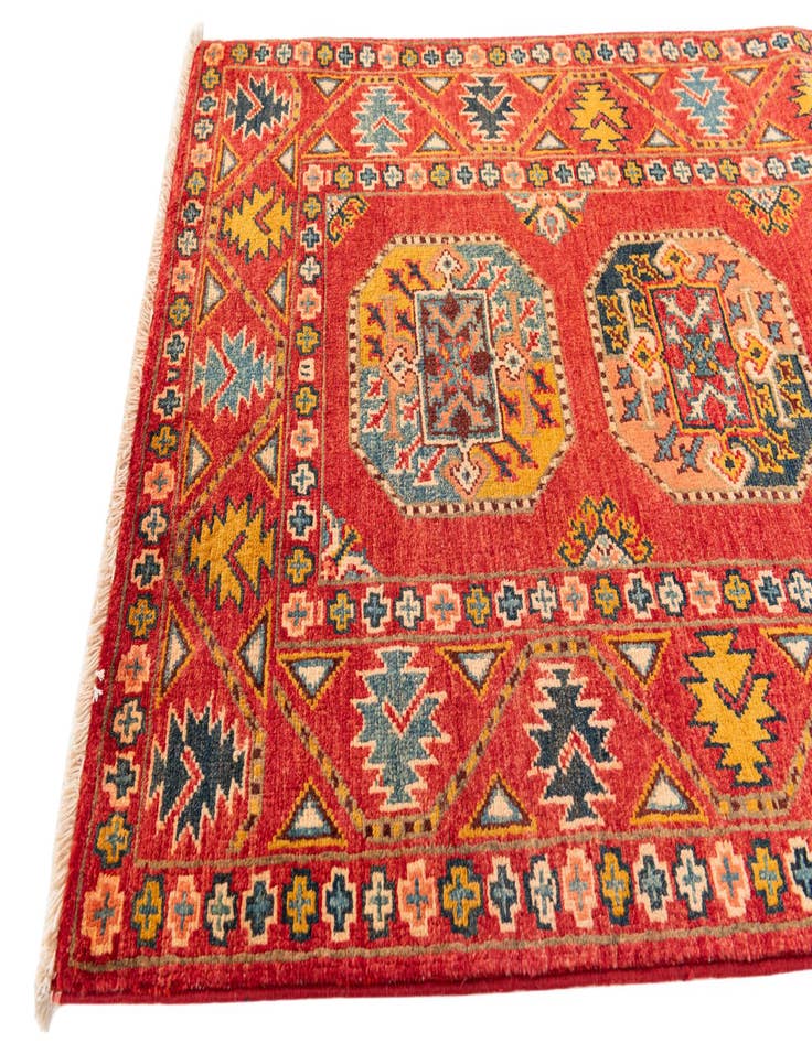 Detail image of  2' 8 x 6' 5  Hand Knotted Kazak Runner Rug