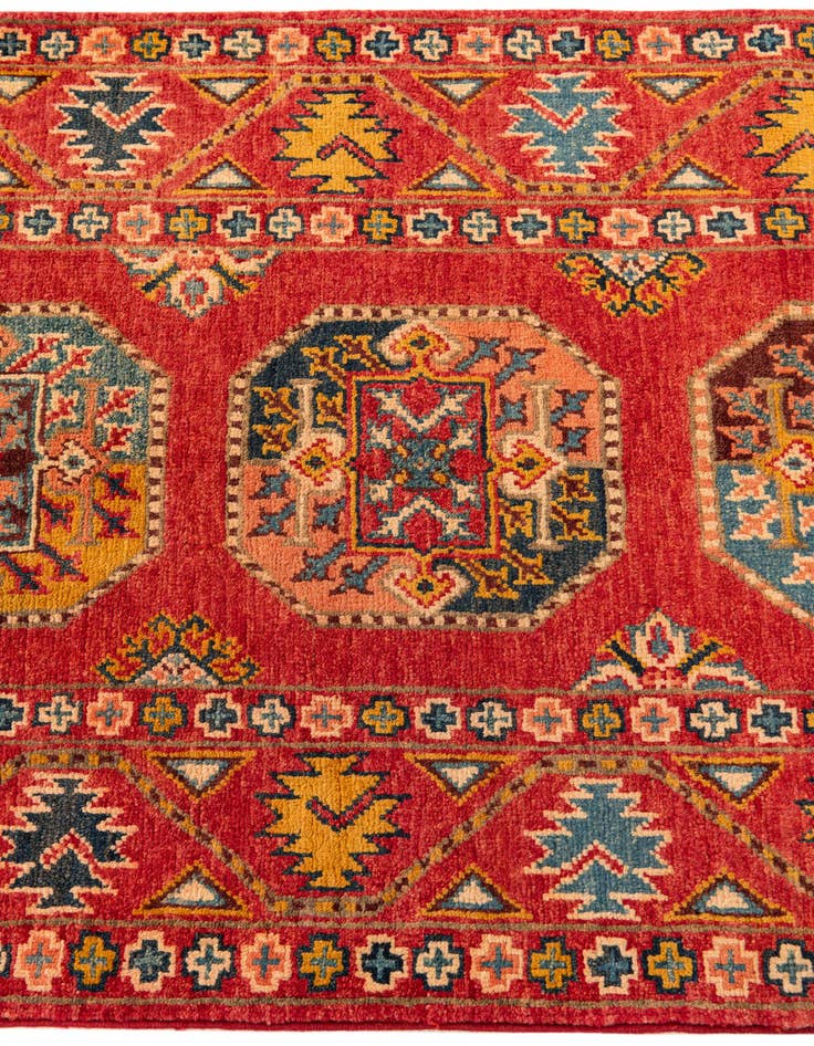 Detail image of  2' 8 x 6' 5  Hand Knotted Kazak Runner Rug