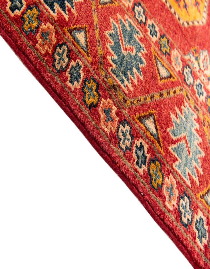 Detail image of  2' 8 x 6' 5  Hand Knotted Kazak Runner Rug
