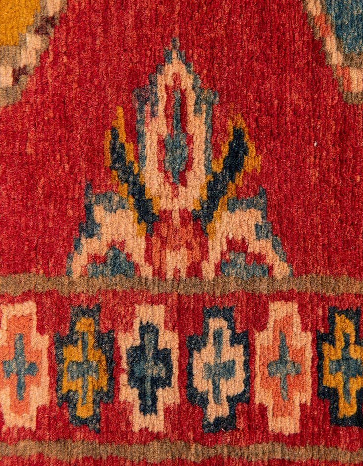 Detail image of  2' 8 x 6' 5  Hand Knotted Kazak Runner Rug