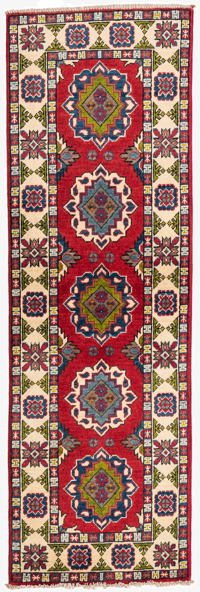  2' x 6' 1  Hand Knotted Kazak Runner Rug
