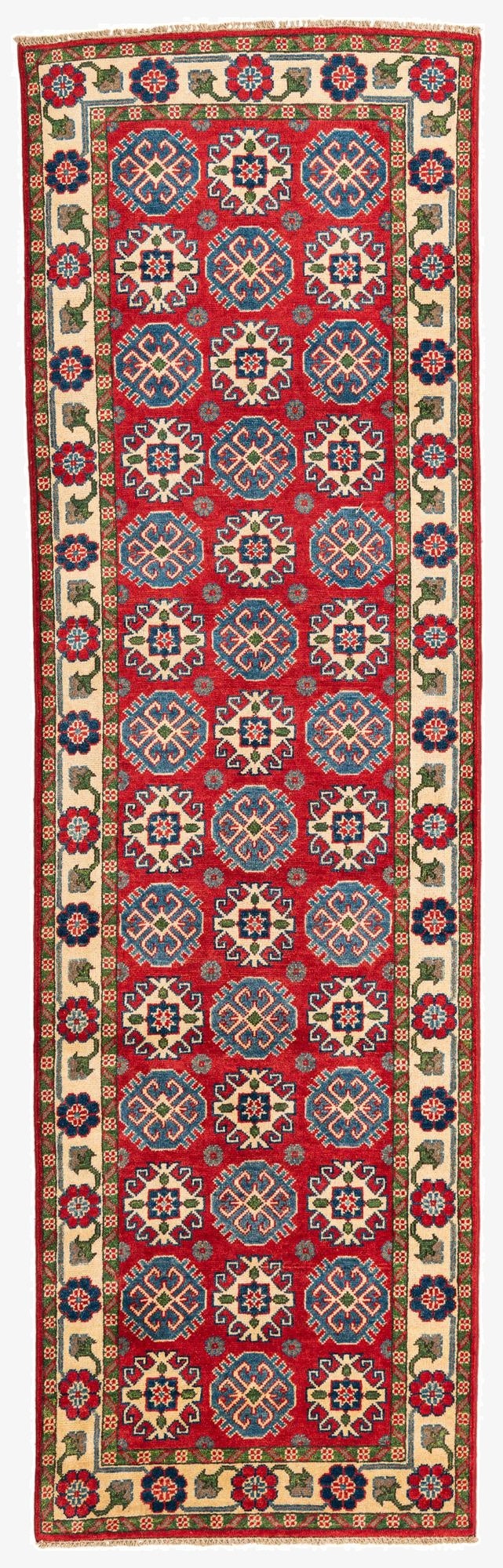  2' 10 x 9' 6  Hand Knotted Kazak Runner Rug