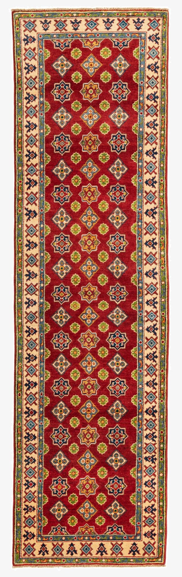  2' 9 x 10'  Hand Knotted Kazak Runner Rug