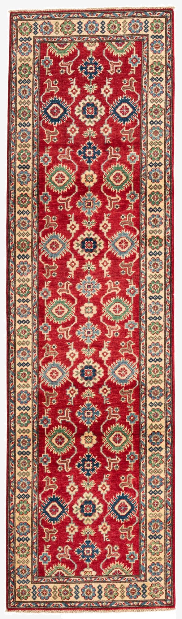  2' 9 x 9' 9  Hand Knotted Kazak Runner Rug