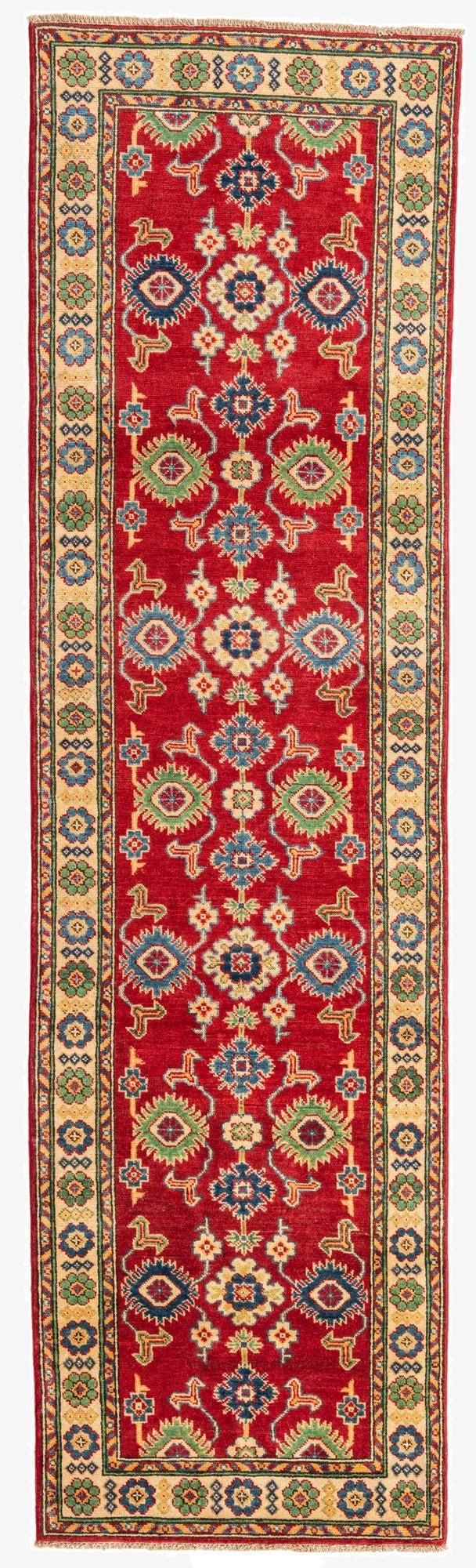  2' 8 x 9' 8  Hand Knotted Kazak Runner Rug