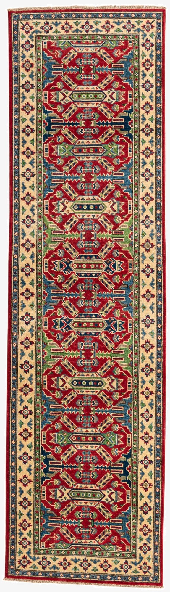  2' 9 x 9' 10  Hand Knotted Kazak Runner Rug