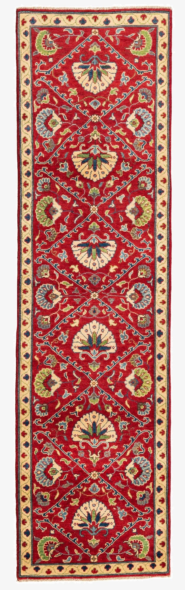  2' 9 x 10'  Hand Knotted Kazak Runner Rug