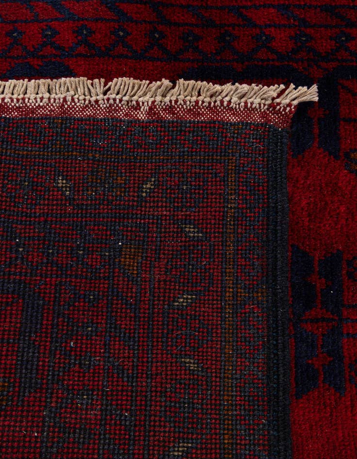 Detail image of  2' 7 x 6' 2  Hand Knotted Khal Mohammadi Wool Runner Rug