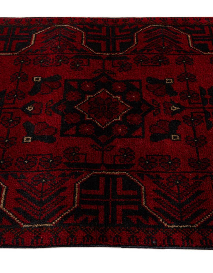 Detail image of  2' 5 x 6' 4  Hand Knotted Khal Mohammadi Wool Runner Rug