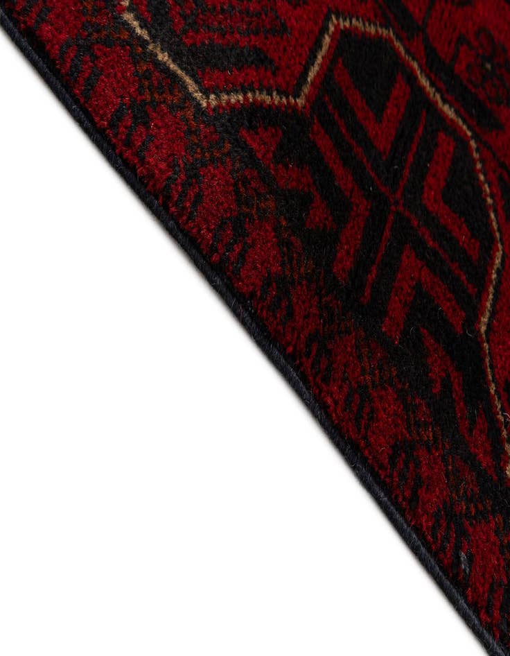 Detail image of  2' 5 x 6' 4  Hand Knotted Khal Mohammadi Wool Runner Rug