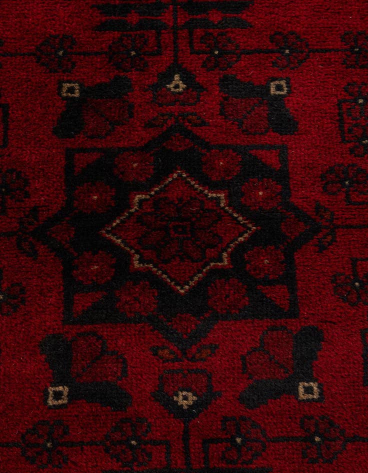 Detail image of  2' 5 x 6' 4  Hand Knotted Khal Mohammadi Wool Runner Rug