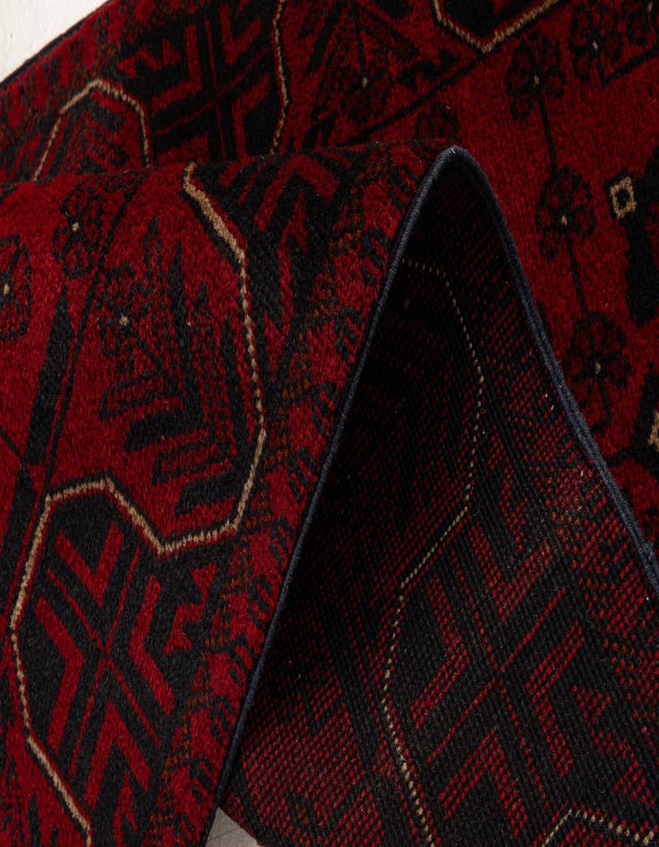 Detail image of  2' 5 x 6' 4  Hand Knotted Khal Mohammadi Wool Runner Rug