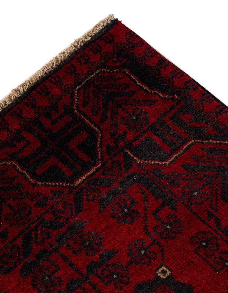 Detail image of  2' 5 x 6' 4  Hand Knotted Khal Mohammadi Wool Runner Rug